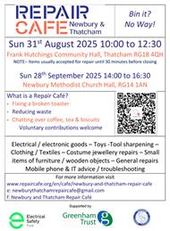 Newbury & Thatcham Repair Cafe - Sunday 31st August